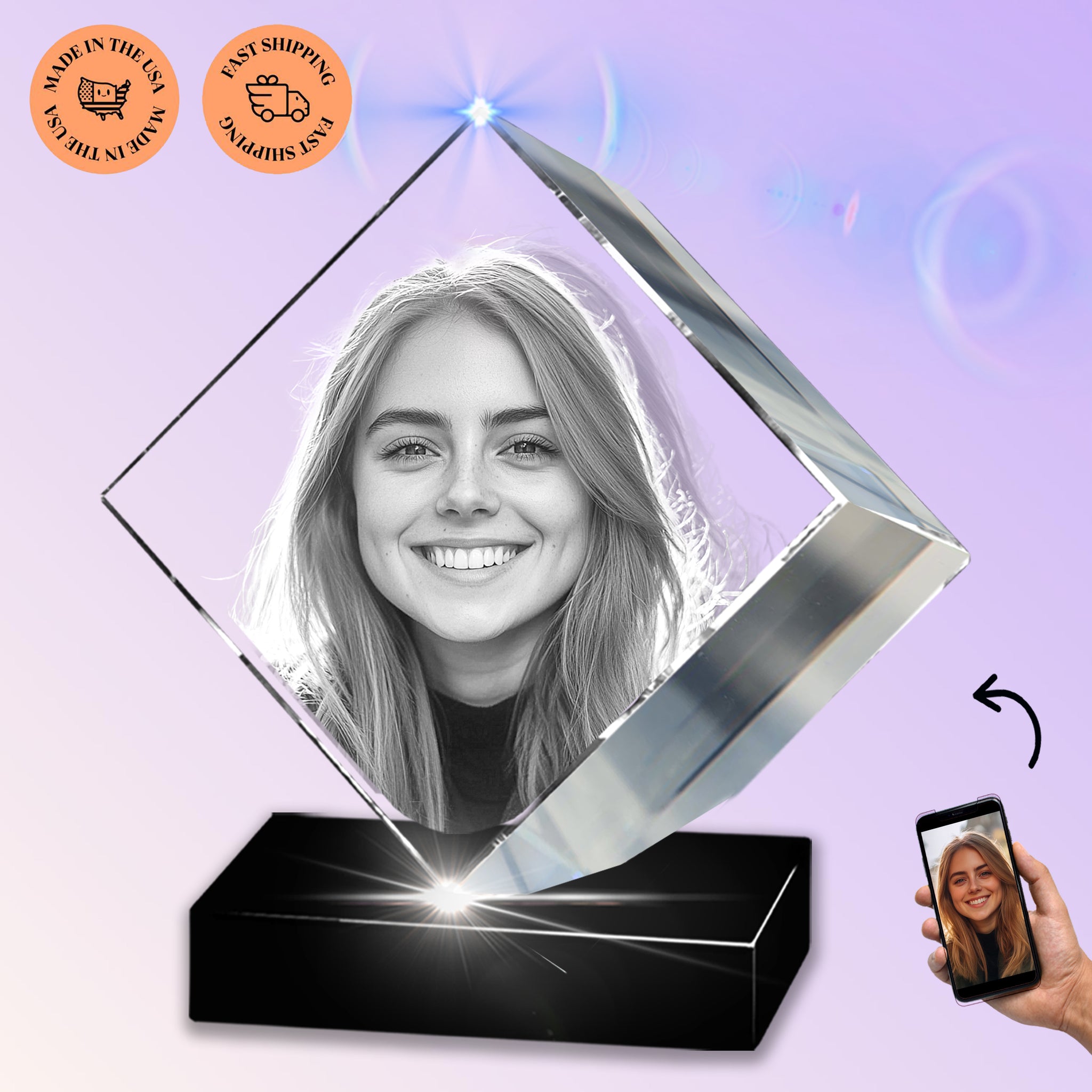 3D Crystal Diamond