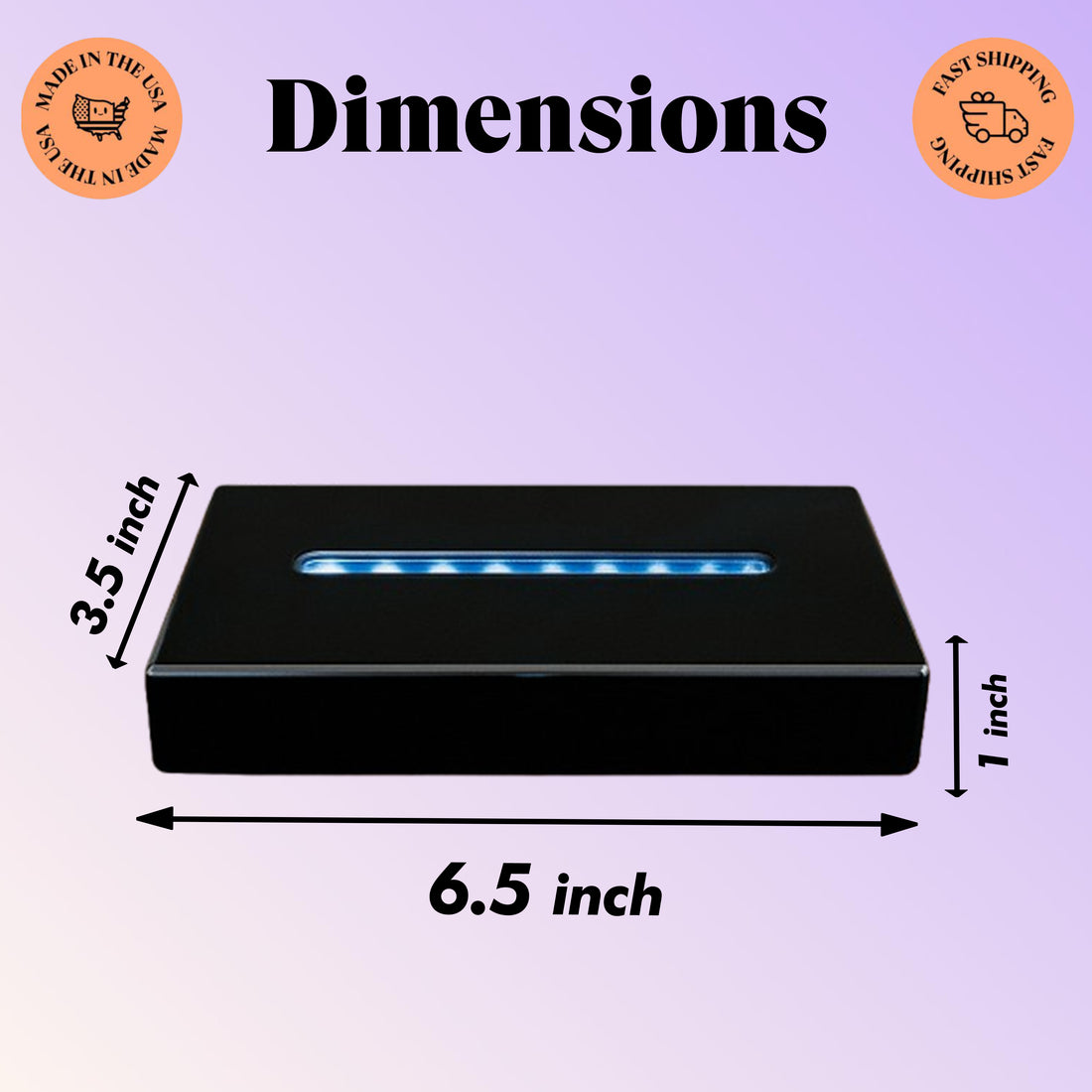 Large Wood Led Base
