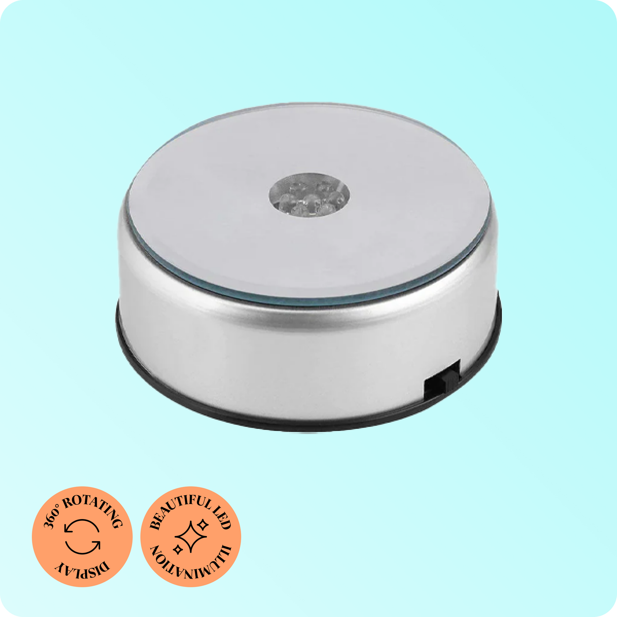 Rotating LED Light Base